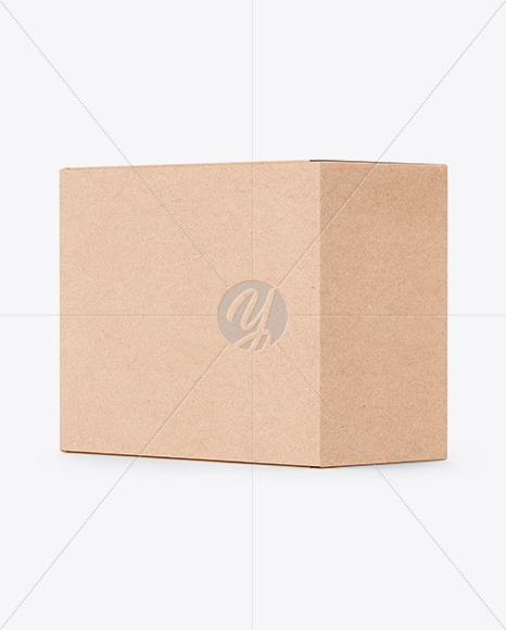 Download Kraft Box Mockup In Box Mockups On Yellow Images Object Mockups