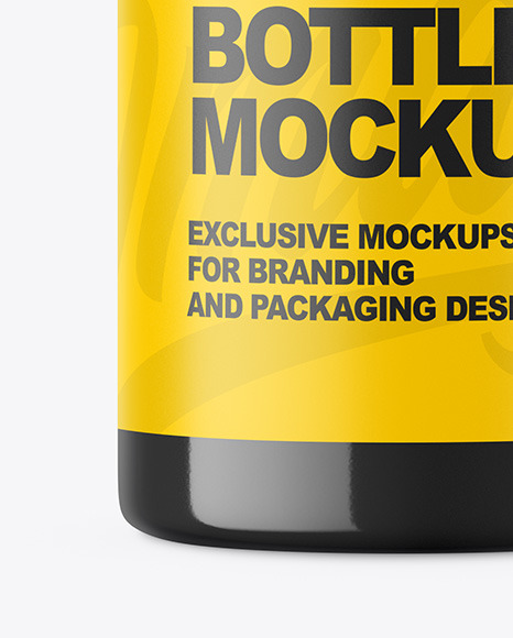 Download 250Ml Clear Dropper Bottle - Olena Kasianchuk On Yellow Images Object Mockups / The 250ml glass ...