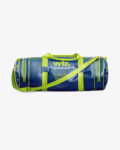 Download Leather Duffel Bag Mockup in Apparel Mockups on Yellow ...