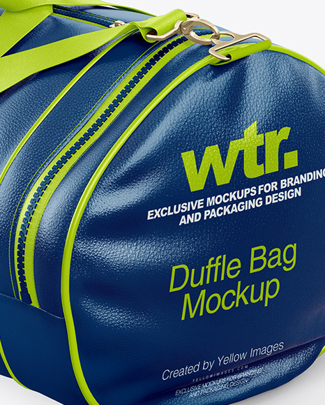 Download Leather Duffle Bag Mockup In Apparel Mockups On Yellow Images Object Mockups