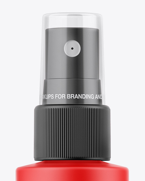 Matte Spray Bottle Mockup PSD #6