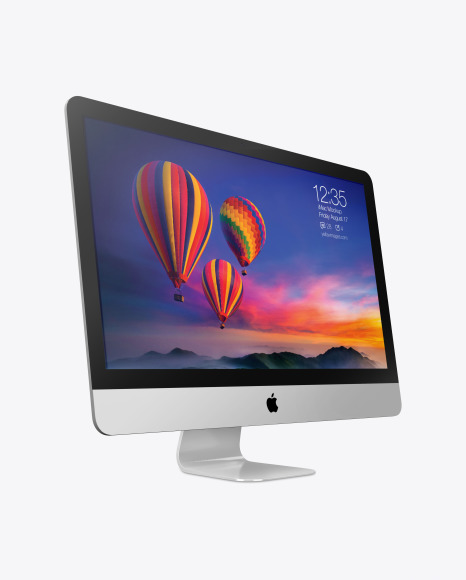 Download Imac Pro Mockup Left Side View In Device Mockups On Yellow Images Object Mockups PSD Mockup Templates