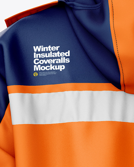 Download Winter Insulated Coveralls Mockup - Back View in Apparel ...