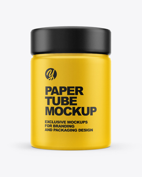 Download Matte Tube Mockup In Tube Mockups On Yellow Images Object Mockups PSD Mockup Templates