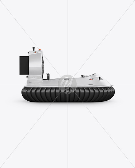 Download Hovercraft Mockup Side View In Vehicle Mockups On Yellow Images Object Mockups PSD Mockup Templates