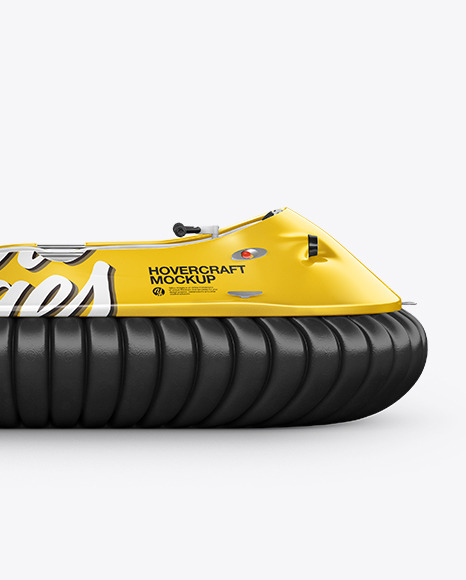 Download Hovercraft Mockup Side View In Vehicle Mockups On Yellow Images Object Mockups