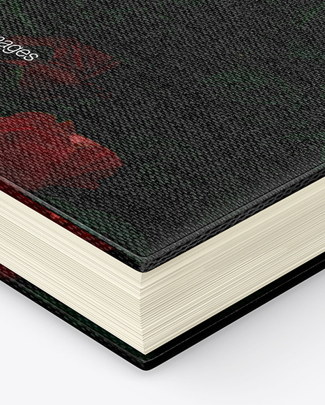 Hardcover Book w  Fabric Cover Mockup PSD #5