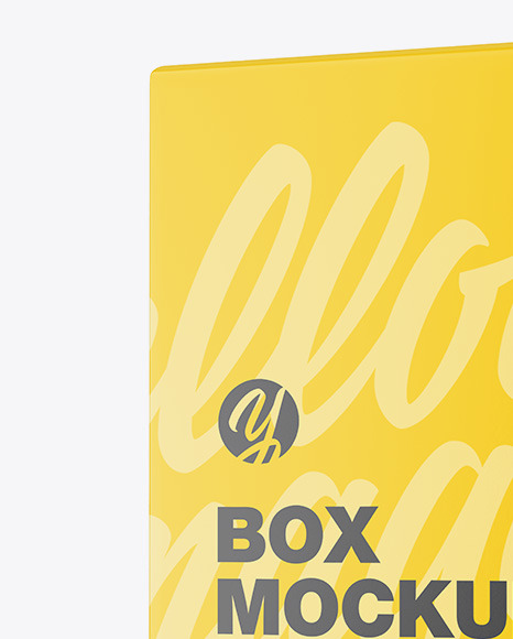 Download Matte Box Mockup In Box Mockups On Yellow Images Object Mockups