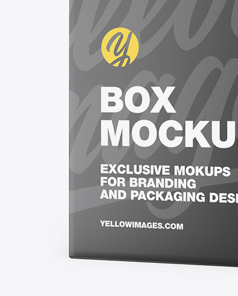 Download Matte Box Mockup In Box Mockups On Yellow Images Object Mockups PSD Mockup Templates