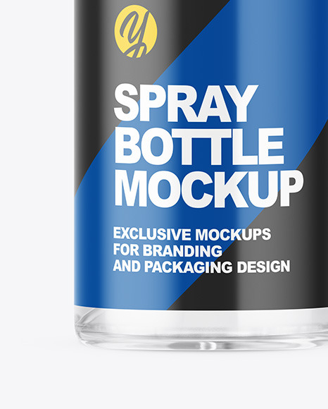 Clear Spray Bottle Mockup PSD #7