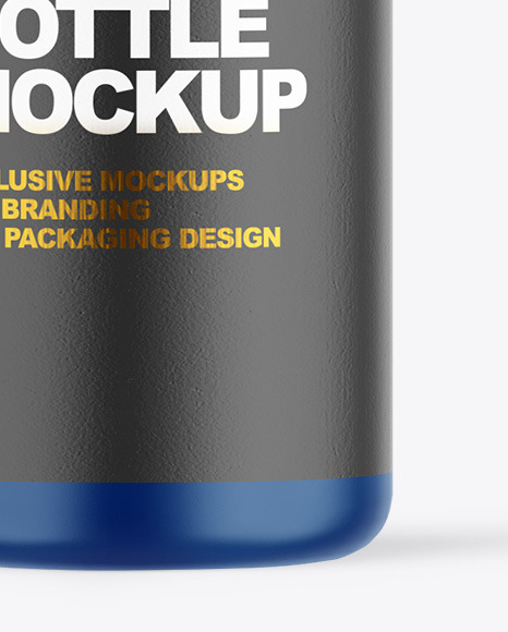 Matte Plastic Dropper Bottle Mockup PSD #6