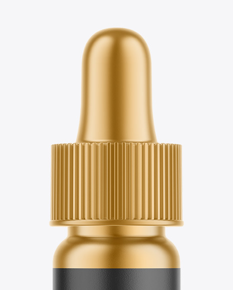 Metallic Dropper Bottle Mockup