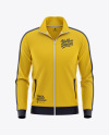 Men’s Long Sleeve Track Jacket Mockup - Front View