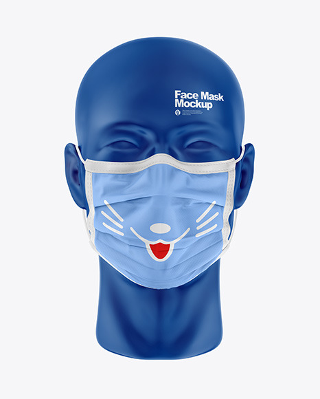 Download Face Mask Mockup In Apparel Mockups On Yellow Images Object Mockups PSD Mockup Templates