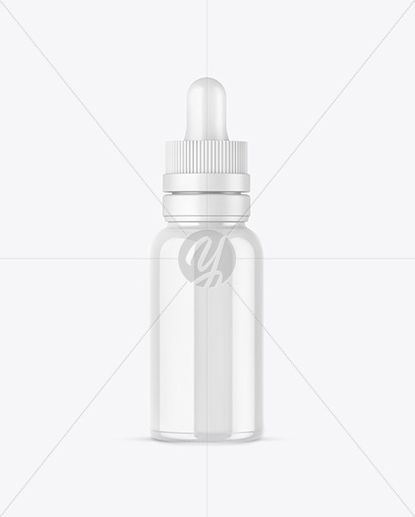 Glossy Glass Dropper Bottle PSD #1