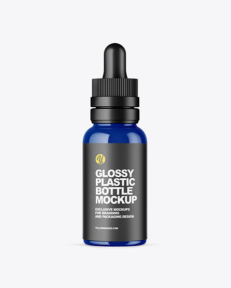 Glossy Glass Dropper Bottle PSD #2