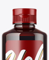Amber Plastic Bottle Mockup
