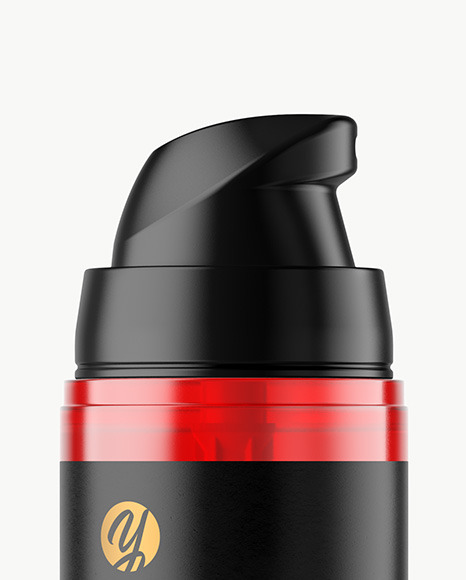 Cosmetic Bottle with Pump Mockup PSD #1