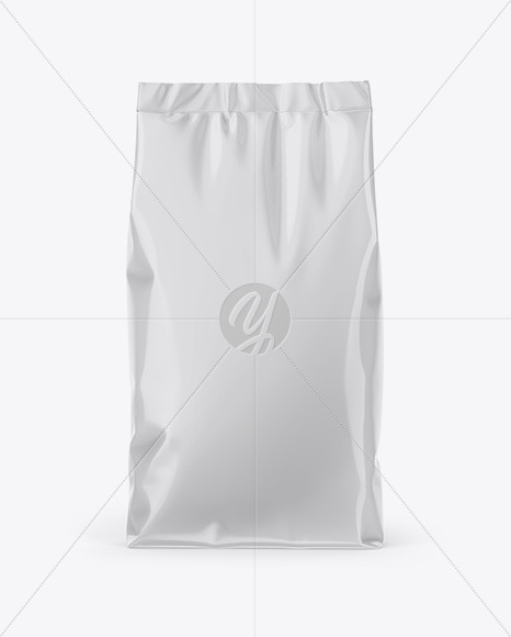 Matte Stand Up Bag Mockup Front View In Bag Sack Mockups On Yellow Images Object Mockups