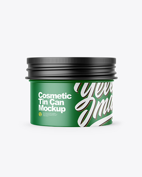 Download Matte Cosmetic Tin Can Mockup In Can Mockups On Yellow Images Object Mockups PSD Mockup Templates