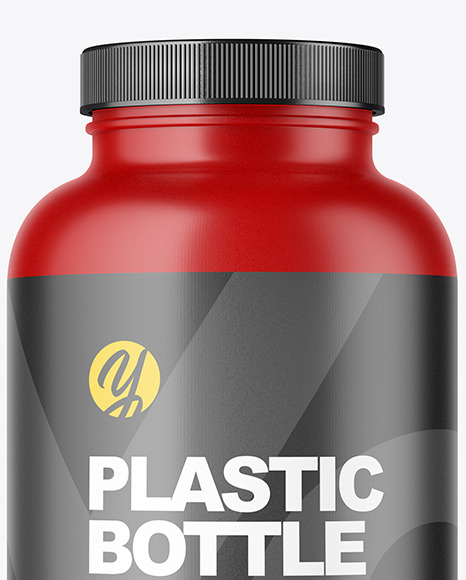 Matte Plastic Bottle Mockup PSD #2