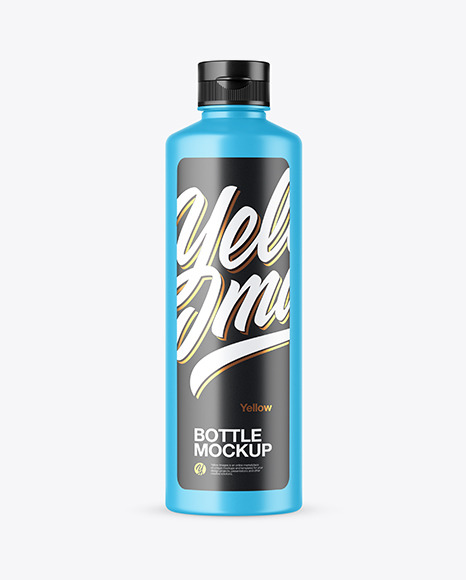 Matte Plastic Bottle Mockup