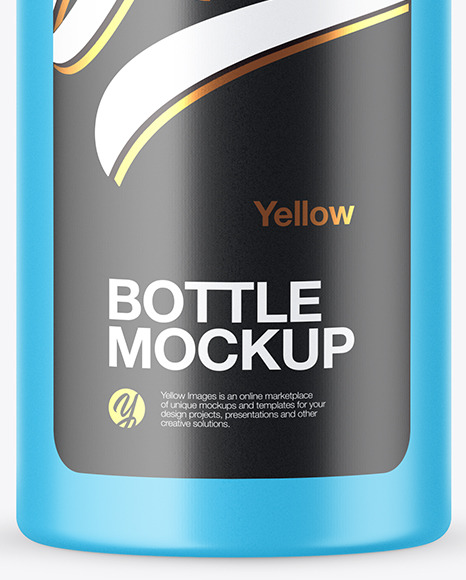 Matte Plastic Bottle Mockup PSD #1