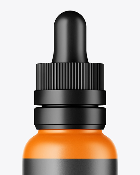 Matte Glass Dropper Bottle PSD #3