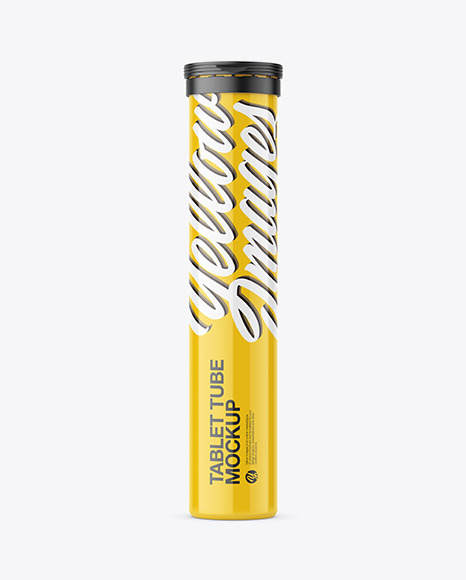 Download Plastic Effervescent Tablets Tube Mockup In Tube Mockups On Yellow Images Object Mockups Yellowimages Mockups