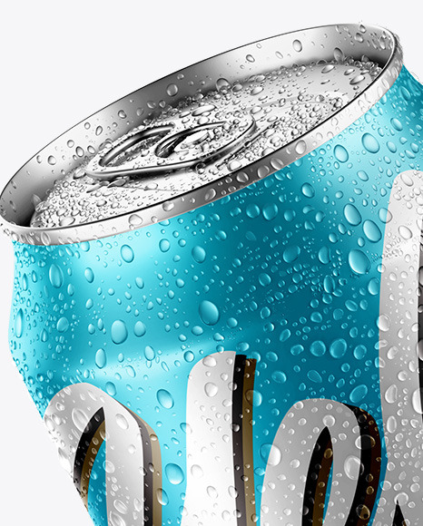 Download Can with Water Drops Mockup in Can Mockups on Yellow ...