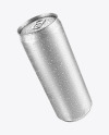 Can with Water Drops Mockup
