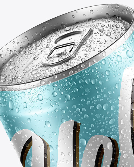 Download Can With Water Drops Mockup In Can Mockups On Yellow Images Object Mockups