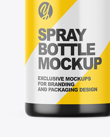 Matte Spray Bottle Mockup PSD #7