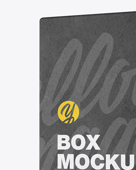 Download Kraft Box Mockup In Box Mockups On Yellow Images Object Mockups