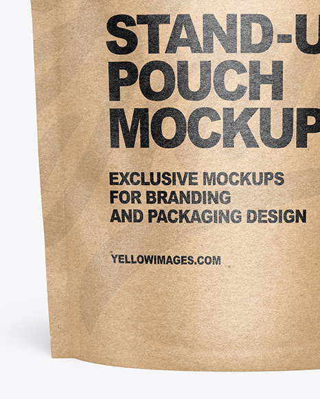 Download Mockup Sachet Kraft Yellow Images