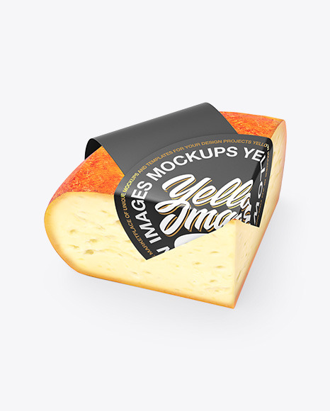 Download Quarter Of Red Cheese Mockup In Packaging Mockups On Yellow Images Object Mockups Yellowimages Mockups