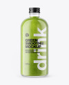 Green Smoothie Bottle Mockup