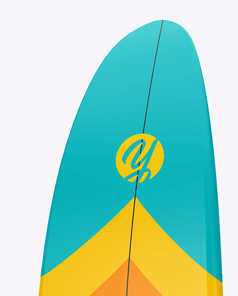 Download Surfboard Mockup Back Right Side View In Object Mockups On Yellow Images Object Mockups PSD Mockup Templates