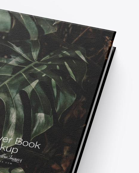 Hardcover Book w  Fabric Cover Mockup PSD #1