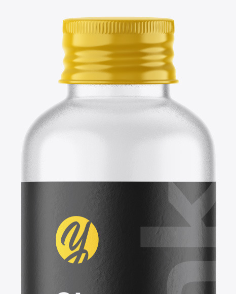 Download Clear Glass Bottle Mockup In Bottle Mockups On Yellow Images Object Mockups PSD Mockup Templates