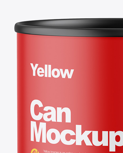 Matte Can Mockup PSD #1