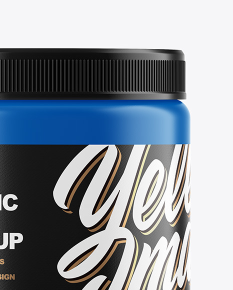 Matte Plastic Jar Mockup PSD #1