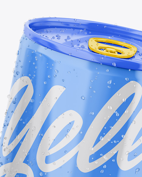 Two Glossy Cans Mockup PSD #6