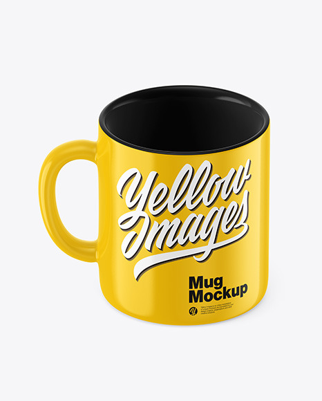 Glossy Coffee Cup Mockup PSD #6