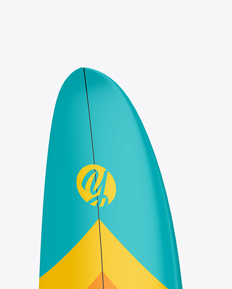 Surfboard Mockup Right Side View In Object Mockups On Yellow Images Object Mockups