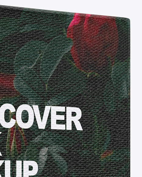 Hardcover Book w  Fabric Cover Mockup PSD #6