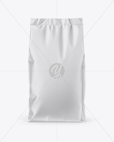 Download Matte Stand Up Bag Mockup Front View In Bag Sack Mockups On Yellow Images Object Mockups Yellowimages Mockups