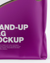 Matte Stand-Up Bag Mockup - Front View
