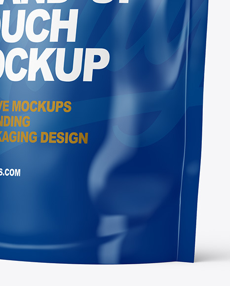 Glossy Stand up Pouch Mockup PSD #1