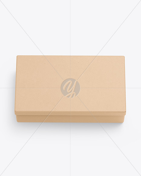 Download Kraft Shoes Box Mockup In Box Mockups On Yellow Images Object Mockups PSD Mockup Templates